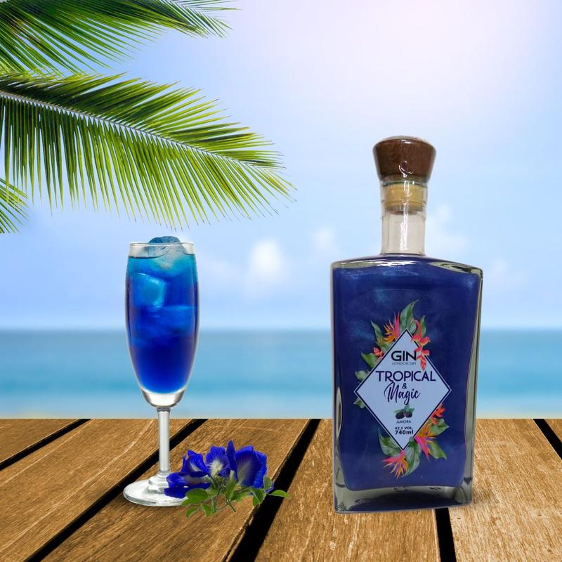 Gin London Dry Tropical & Magic Amora 740ml - Gin - Magazine Luiza